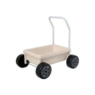 Pchacze - Chodzik Wózek z cichymi kołami Od 10 mc Kolor soft neutrals PLASTO - miniaturka - grafika 1