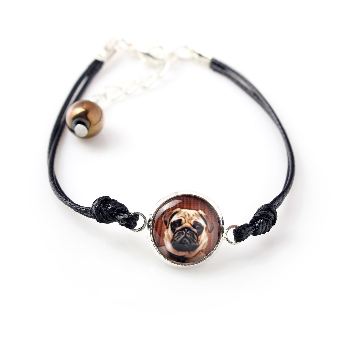 Mops, Pug, Carlin - bransoletka z twoim zdjęciem handmade, wyjątkowa biżuteria marki Art-Dog