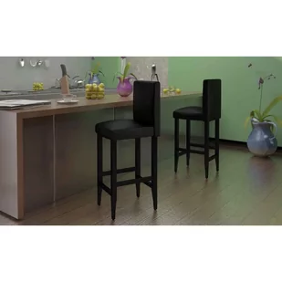 vidaXL vidaXL Krzesła barowe, ze sztucznej skóry, nowoczesne - Taborety i hokery - miniaturka - grafika 1