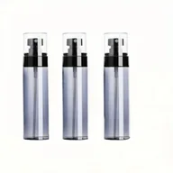 Pozostałe akcesoria kosmetyczne - TEMU 3-pakowe butelki podróżne z rozpylaczem z mistem ultrafajnym - przenośny czarny przezroczysty plastik z rozdzielonymi końcówkami do pielęgnacji - miniaturka - grafika 1