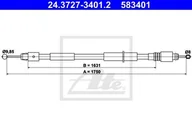 Linki hamulca postojowego - ATE LINKA HAMULCA 24.3727-3401.2 VW TOUAREG 3.0TDI V6 07-10 - miniaturka - grafika 1