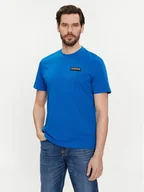 Koszulki męskie - Napapijri T-Shirt Iaato NP0A4HFZ Niebieski Regular Fit - miniaturka - grafika 1