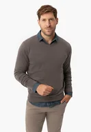 Swetry męskie - Sweter z dekoltem w serek S-STIG - miniaturka - grafika 1