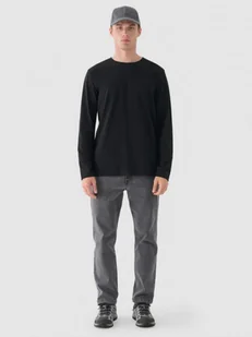 Męskie jeansy slim Outhorn OTHWAW24TJNSM011 - szare - Spodnie męskie - miniaturka - grafika 1