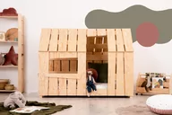 Łóżka dla dzieci i młodzieży - Łóżko dziecięce domek MAT 80x180 sosna - miniaturka - grafika 1