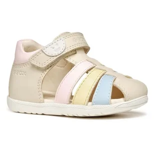 Geox B Sandal Macchia Gir, Lt Ivory/Lt Yellow, 26 EU, Lt Ivory Lt Yellow, 26 EU - Buty dla dziewczynek - miniaturka - grafika 1