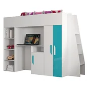 Łóżka dla dzieci i młodzieży - Łóżko piętrowe z drabinką PARTY 15 - miniaturka - grafika 1