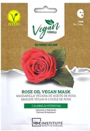 Maseczki do twarzy - Maska do twarzy Idc Institute Rose Oil Vegan Mask Calming y Hidrating 25 g (8436591922216) - miniaturka - grafika 1