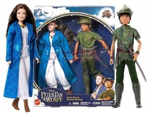 LALKA DISNEY Piotruś Pan i Wendy Darling, zestaw 2 lalek HNY36 - Lalki dla dziewczynek - miniaturka - grafika 1