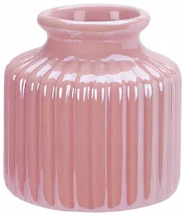 Wazon porcelanowy 8x8cm - Mały błyszczący dekoracyjny - Wazony i flakony - miniaturka - grafika 1