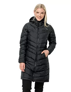 Płaszcze damskie - Jack Wolfskin Selenium płaszcz damski, kolor czarny, czarny, XS 1202081 - grafika 1