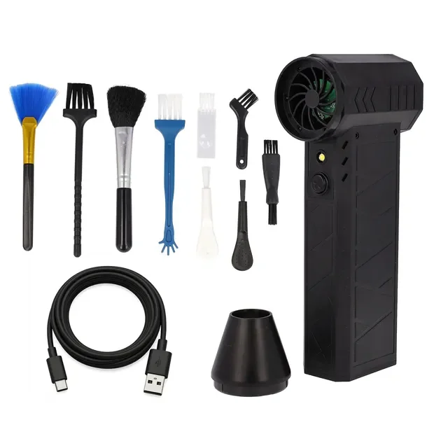 Mini Dmuchawa Akumulatorowa Mini Odkurzacz Turbo Air LED Mocna Regulowana