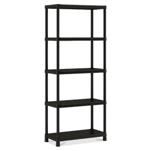 KIS KIS PLUS 80/5 Regal 80x40x187cm, czarny - Szafy i regały magazynowe - miniaturka - grafika 1