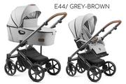 Wózki dziecięce - JEDO TAMEL 2W1 E44/ Grey-Brown - miniaturka - grafika 1