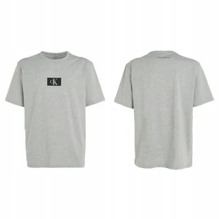 CALVIN KLEIN KOSZULKA MĘSKA T-SHIRT CREW SZARA L - Koszulki męskie - miniaturka - grafika 1