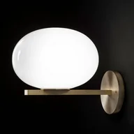 Lampy ścienne - Oluce Alba - Kinkiet z kloszem z opalowego szkła - miniaturka - grafika 1