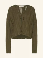 Swetry damskie - By Aylin Koenig Dzianinowe Wdzianko Amelie gruen - miniaturka - grafika 1