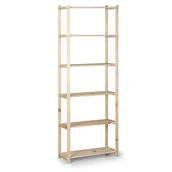 Szafy i regały magazynowe - B2B Partner Regał drewniany, 2100x750x300 mm, 6 półek 11044 - miniaturka - grafika 1