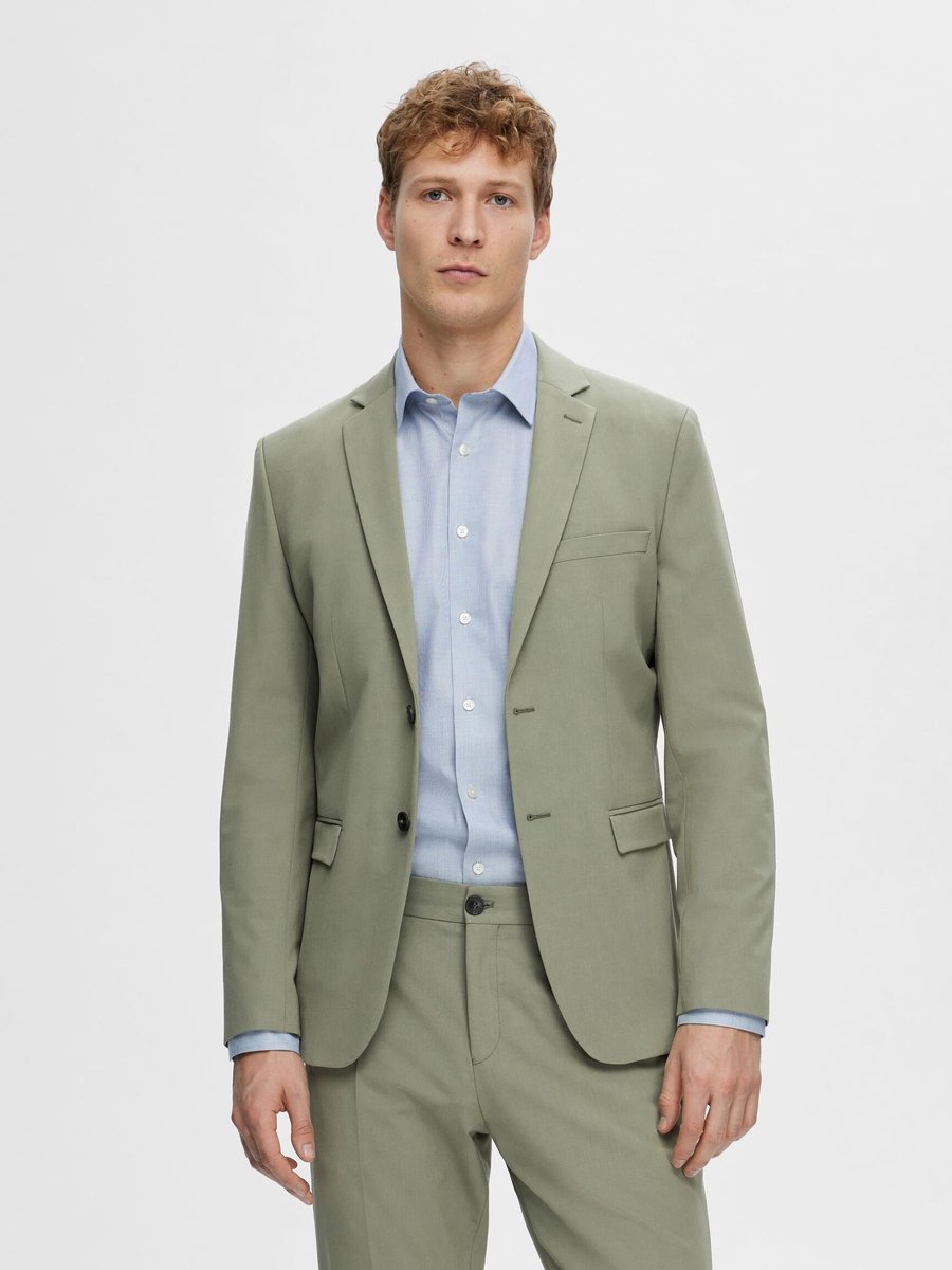 SELECTED HOMME MARYNARKA MĘSKA REGULAR ZIELONA GŁADKA 102 6FA