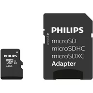 Karty pamięci - Philips MicroSDXC 64GB UHS-I/U1 A1 V10 FM64MP45B/10 FM64MP45B/10 - miniaturka - grafika 1
