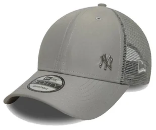 Czapka z daszkiem NEW ERA NYY Flawless 9FORTY Adjustable Cap szara - Czapki damskie - miniaturka - grafika 1