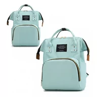 Torebki damskie - Torba organizer do wózka pikowany plecak dla mamy Miętowy PLM10M - miniaturka - grafika 1