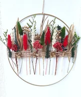 Ozdoby bożonarodzeniowe - Świąteczny wianek naturalny - miniaturka - grafika 1