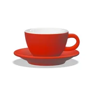 Filiżanki - Filiżanka do cappuccino Club House Tulipano 210ml - Czerwona - miniaturka - grafika 1