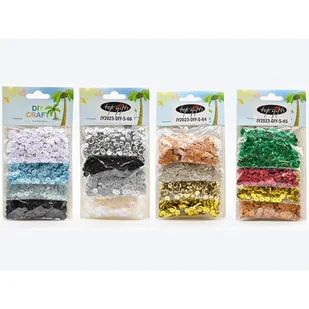 Zestaw cekin mix kolorów 7 mm - Ozdoby bożonarodzeniowe - miniaturka - grafika 1