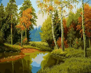 Malowanie po numerach - Jesień ah to ty 40x50cm - Hobby-maniak.pl - Malowanie po numerach - miniaturka - grafika 1
