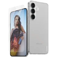 Etui i futerały do telefonów - Etui PANZERGLASS Fashion 2w1 do Samsung Galaxy S25+ Przezroczysty + Szkło - miniaturka - grafika 1