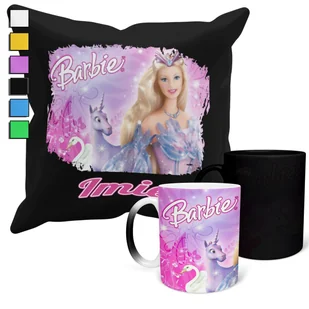 ZESTAW KUBEK MAGICZNY ZMIENIAJĄCY KOLOR + POSZEWKA LALKA KSIĘŻNICZKA + IMIĘ - Gadżety dla niej i dla niego - miniaturka - grafika 1