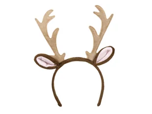 Opaska Rogi Renifera z uszami - 1 szt. - Dodatki do strojów karnawałowych - miniaturka - grafika 1