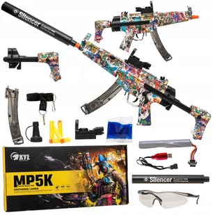 Karabin Na Kulki Żelowe Pistolet Automatyczny Na Kulki Wodne Piankowe Duży - Zabawki militarne - miniaturka - grafika 1