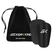Piłka nożna - CZARNE MINI OCHRANIACZE PIŁKARSKIE SOCKER KING 8X5CM - miniaturka - grafika 1