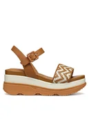 Sandały damskie - Geox Sandały D Gardenia D55HBA 0TC43 C5F1S Brązowy - miniaturka - grafika 1