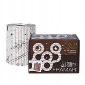 Pozostałe akcesoria fryzjerskie - Framar Folia Fryzjerska Aluminiowa W Rolce Ryflowana Dark Academia 97,5m - miniaturka - grafika 1
