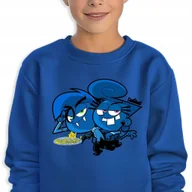 Bluzy dla dziewczynek - Bluza Dziecięca Granatowy Emo Cosmo&Wanda Mix Wiele Wzorów -140 Cm (9-11) - miniaturka - grafika 1