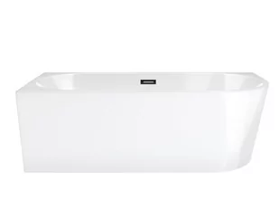 Wanna narożna Corsan Intero SLIM lewa 150 cm z wykończeniem czarnym - Wanny - miniaturka - grafika 1
