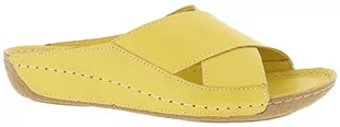 Andrea Conti Klapki damskie, żółte, 38 EU, żółty, 38 EU - Klapki i japonki damskie - miniaturka - grafika 1