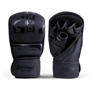 Rękawice do MMA męskie Groundgame Stripe black sparingowe - Rękawice bokserskie - miniaturka - grafika 1
