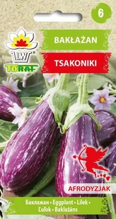 Toraf WARZYWA Bakłażan Tsakoniki nasiona 1g 01758 - Nasiona i cebule - miniaturka - grafika 1