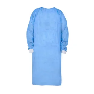 Fartuch sterylny XXXL z mankietem, wiązany na troki (włóknina SMS 35g) 1szt - Odzież medyczna - miniaturka - grafika 1