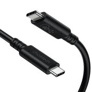 Kable USB - Choetech kabel USB-C - USB-C USB 4 Gen3 100W 40Gbps/8K 0.8m czarny XCC-1028 - miniaturka - grafika 1