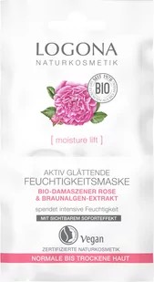 Logona Moisture Lift, Aktywnie Wygładzająca Maska Nawilżająca Z Organiczną Różą Damasceńską, 15ml - Balsamy i kremy do ciała - miniaturka - grafika 1