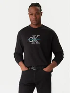 Bluzy męskie - Calvin Klein Jeans Bluza LV04RE257G Czarny Regular Fit - miniaturka - grafika 1