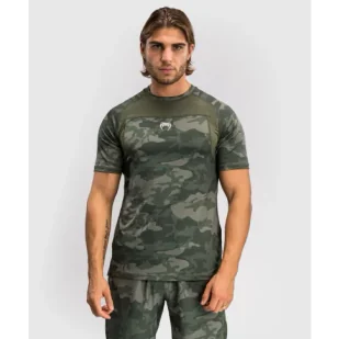 Venum Koszulka Techniczna Treningowa G-Fit Dry Tech T-shirt Army Camo - Kimona, stroje i obuwie - miniaturka - grafika 1