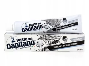 Del Capitano Pasta Pasta Charcoal pasta do zębów 100 ml unisex - Pasty do zębów - miniaturka - grafika 1