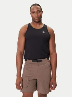 adidas Tank top Trefoil Essentials KA0648 Czarny Regular Fit - Koszulki męskie - miniaturka - grafika 1