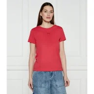 Koszulki i topy damskie - Pinko T-shirt BUSSOLOTTO Regular Fit - miniaturka - grafika 1